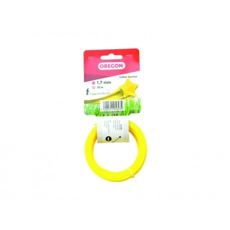 Žací struna 1,7 mm x 15 m - ŽLUTÁ HVĚZDA