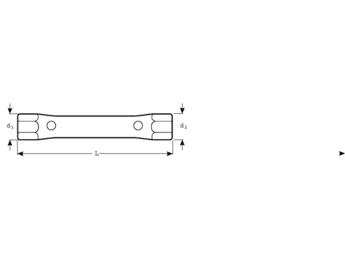 1936M-24-27 Dvouhlavý trubkový klíč Bahco metrický