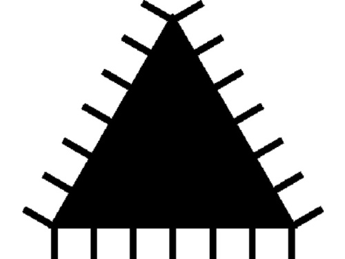 4-192-08-2-2 Trojúhelníkový pilník zúžený na pilové pásy Bahco, balení na kartě